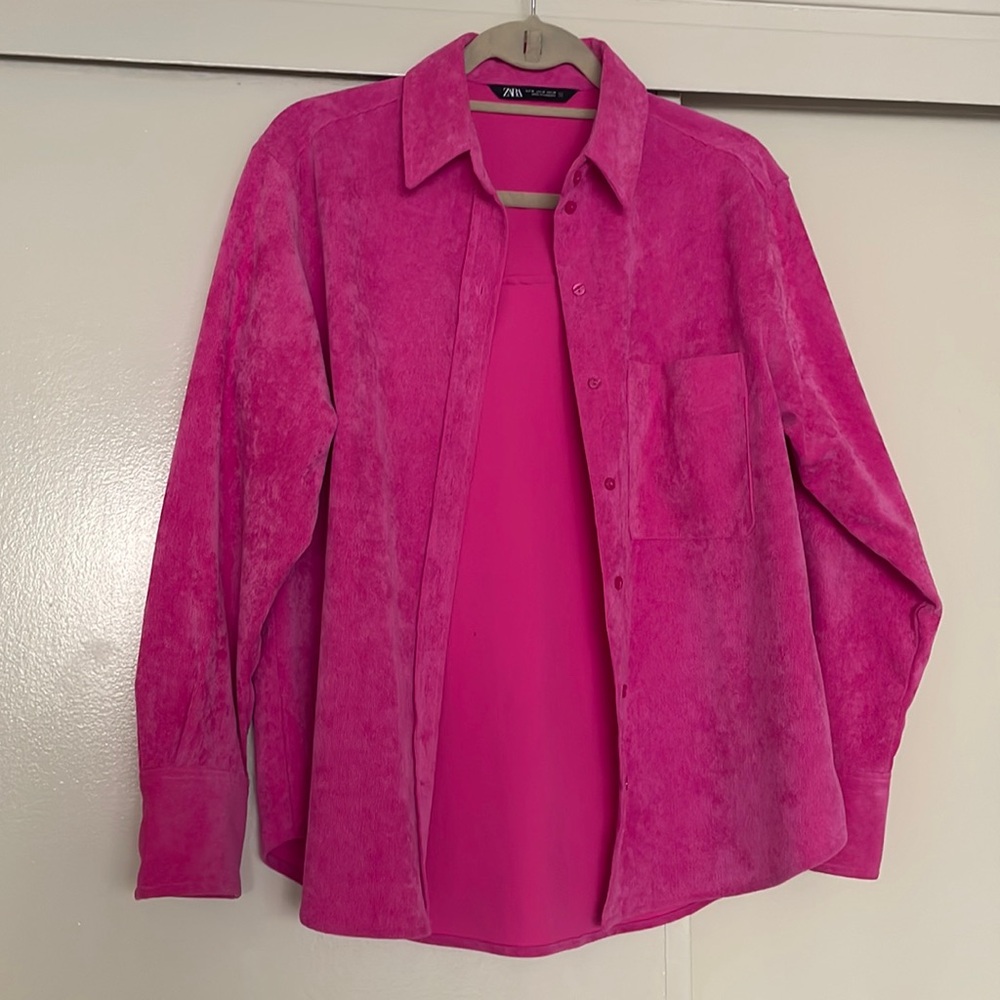 Zara magenta over shirt